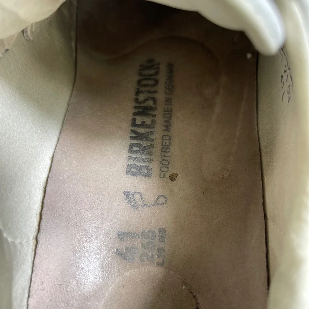 Birkenstock Bend Low White Leather Comfort Sneaker Lace up Women's 41 EU/10 US - Picture 7 of 10
